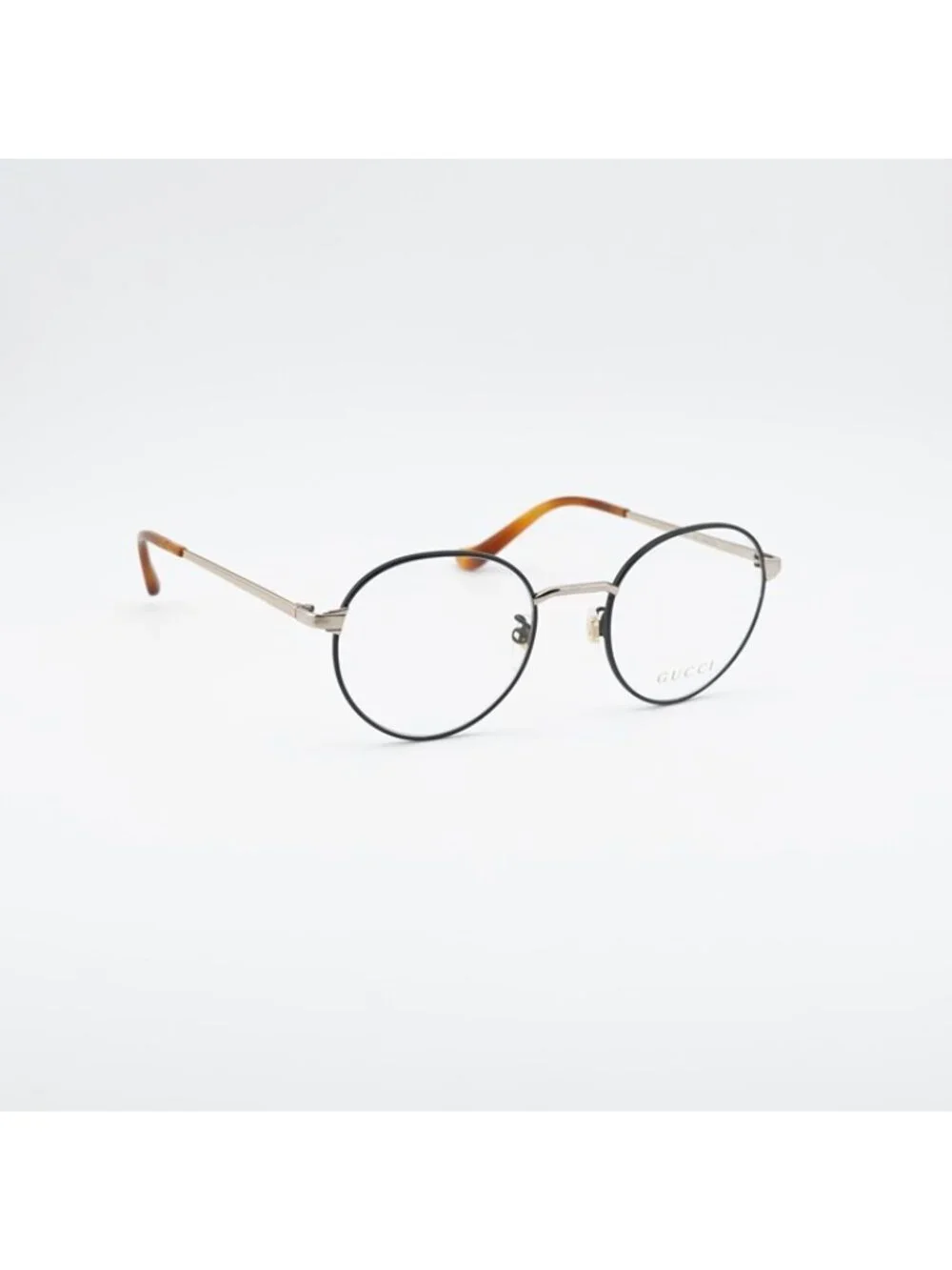 Gucci GG0581O 006 Eyeglasses Black/Gold 50mm Round Frame